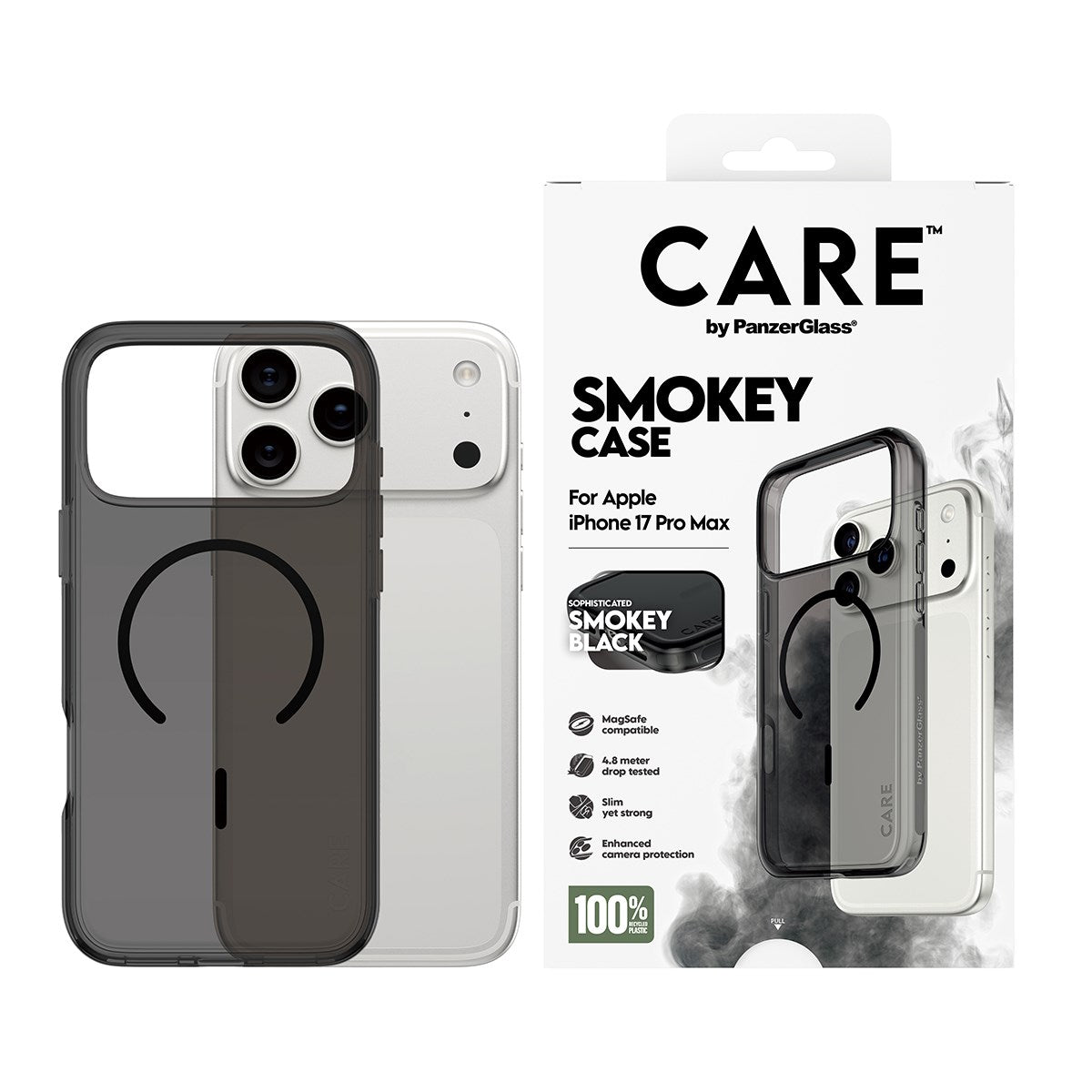 CARE™ by PanzerGlass® Urban Explorer Case Smokey w. Black MagSafe iPhone 17 Pro Max